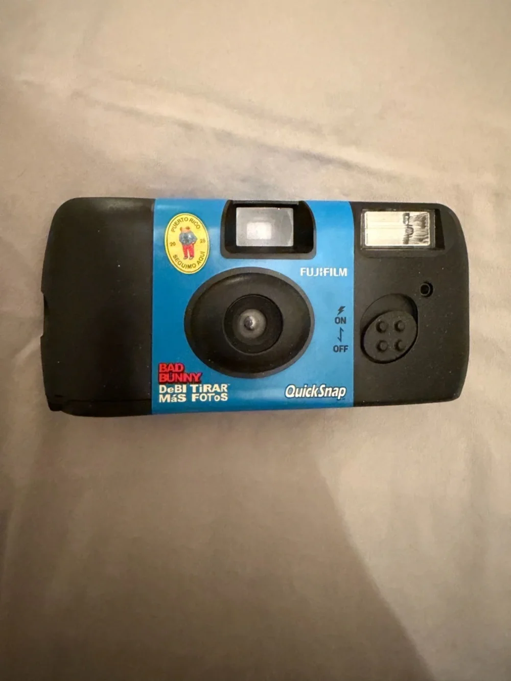 Bad Bunny Fujifilm QuickSnap Disposable Camera in Blue and Black